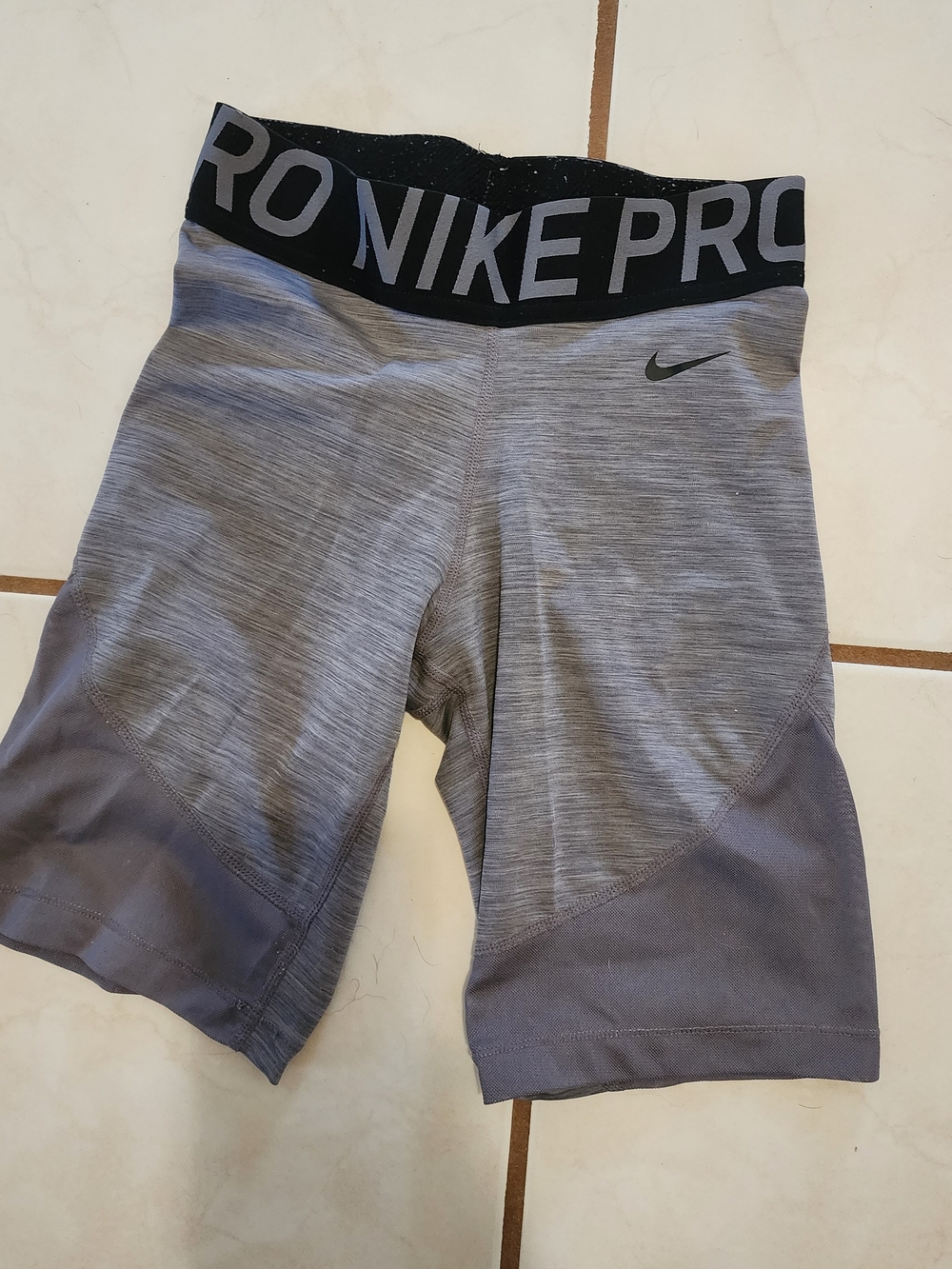 Nike Pro Women's Gray Performance Biker Shorts
